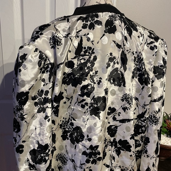 Vintage Floral Shiny Oversized Satin Poplin Coastal Coquette Western Whimsgoth - Picture 4 of 5